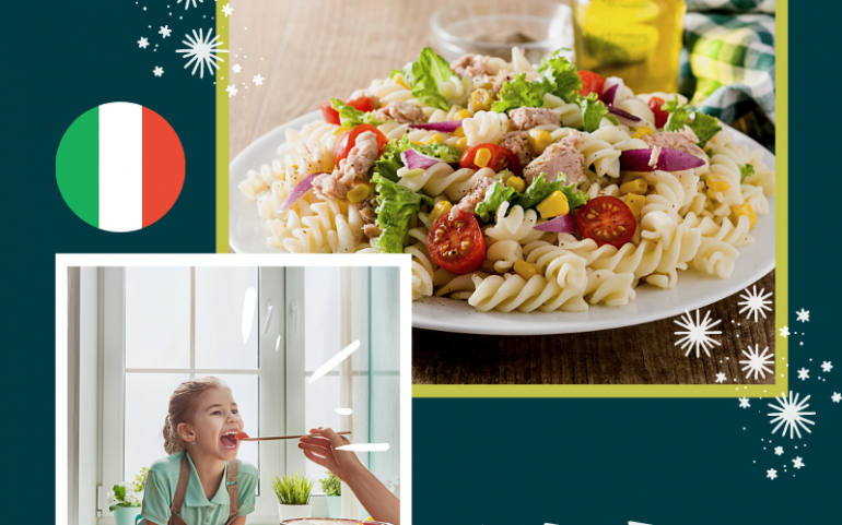 Salade de pâtes Italienne aux thon et à l’huile d’olive