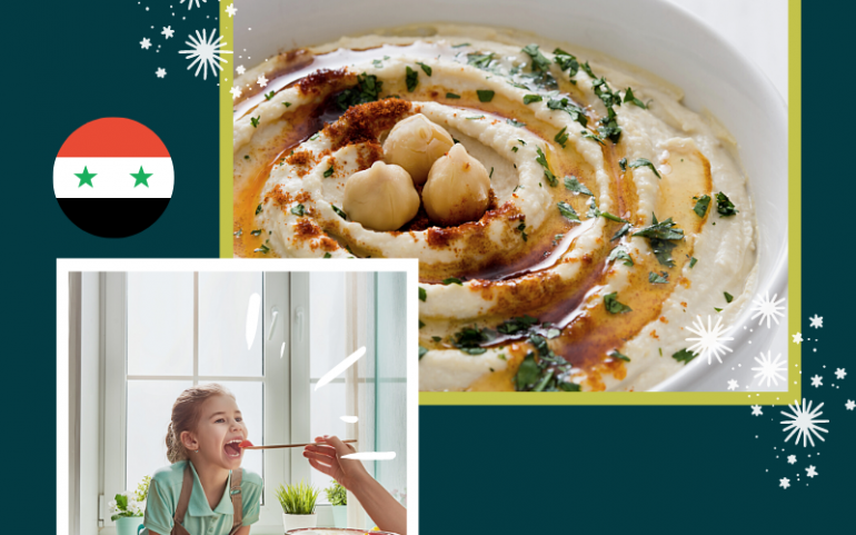Humus Syrien à l&rsquo;huile d&rsquo;olive